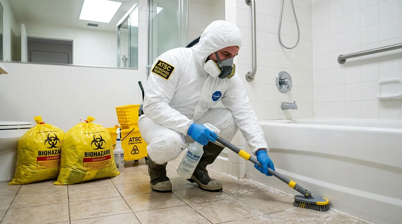 Decontamination equipment deployed for Blood Cleanup in Cookeville